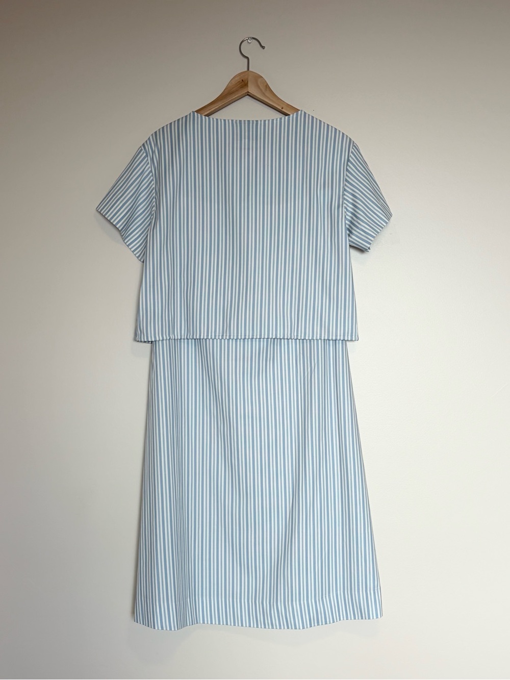 NEW Reformation Jordan Two Piece Skirt Set Cotton Calamari Stripe | US 6 UK 10 - Picture 9 of 15